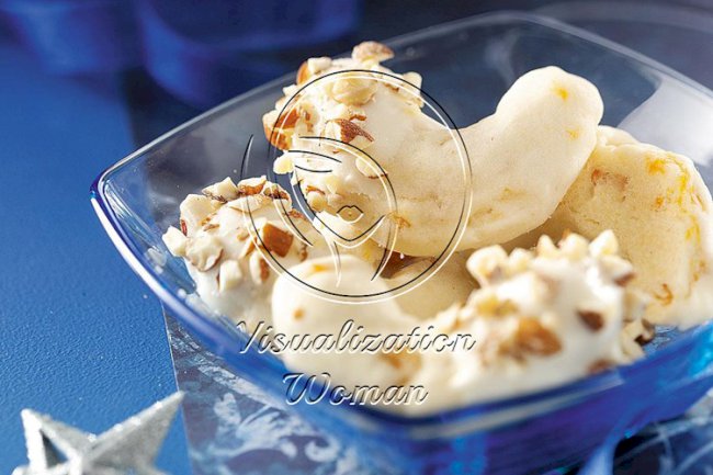 White Chocolate-Almond Dipped Cookies