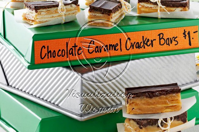 Chocolate Caramel Cracker Bars