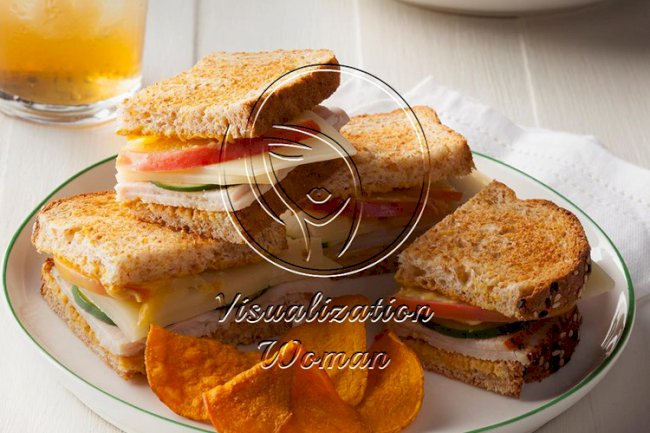 Apple-Swiss Turkey Sandwiches