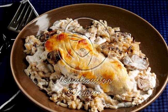 Mushroom Chicken with Wild Rice