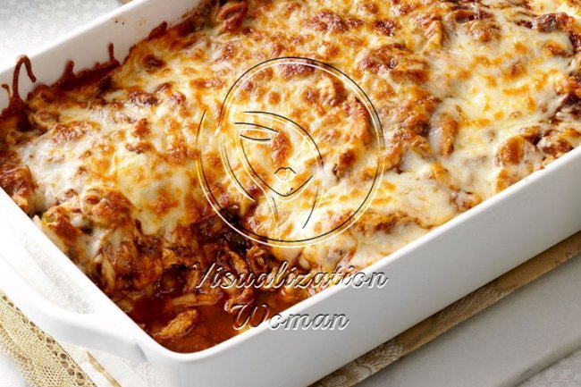 Chicken Mole Casserole with Olives