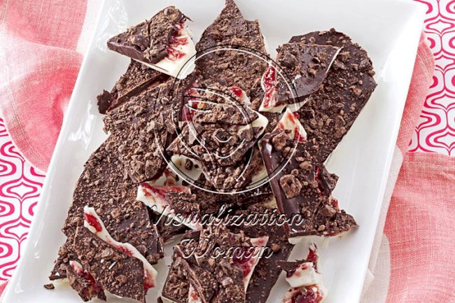 Raspberry-Mocha Chocolate Bark