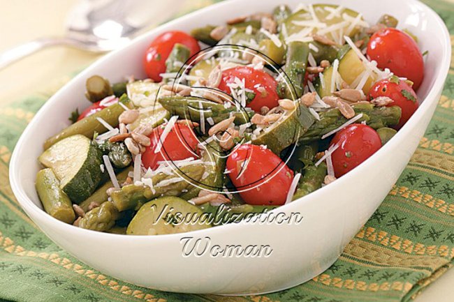 Asparagus and Grape Tomato Salad