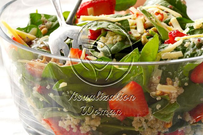 Strawberry-Quinoa Spinach Salad