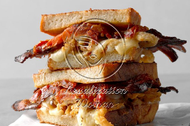 Grilled Cheese, Bacon and Oven-Dried Tomato Sandwich