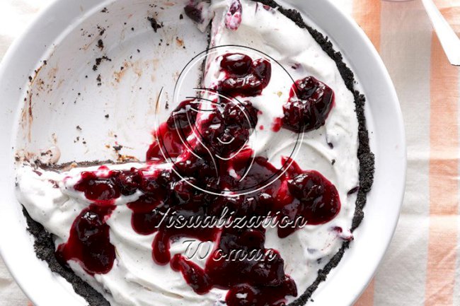 Cherry and Chocolate Ice Cream Pie