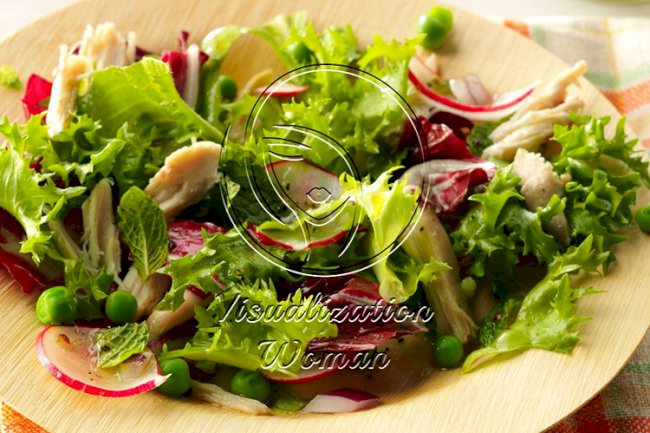 Spring Chicken and Pea Salad