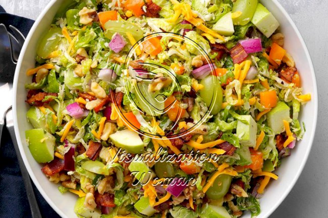 Honey-Mustard Brussels Sprouts Salad