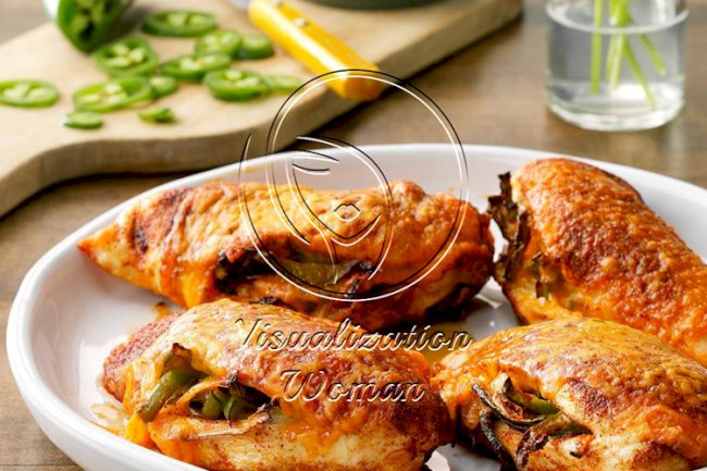 Air-Fryer Fajita-Stuffed Chicken