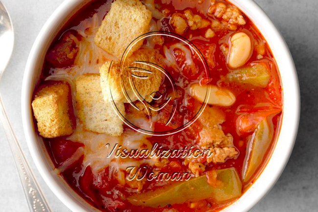 Italian Sausage Pizza Soup