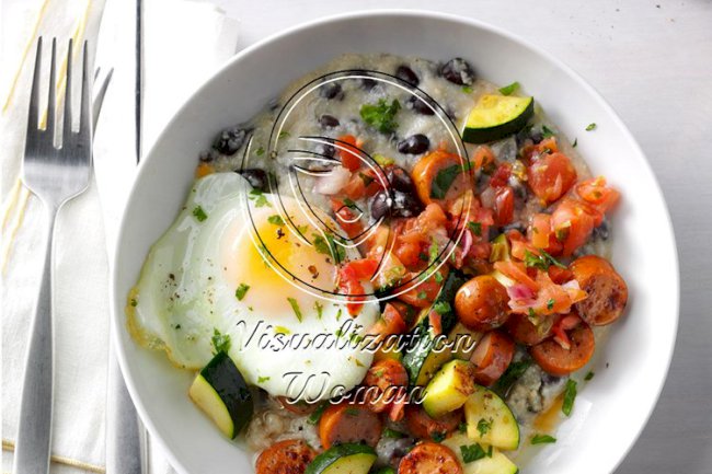 Chorizo & Grits Breakfast Bowls