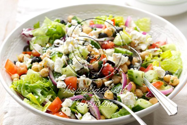 Feta Garbanzo Bean Salad