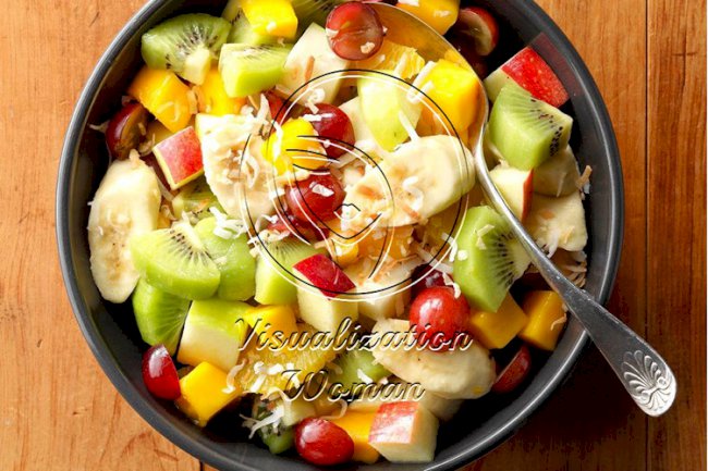 Coconut Tropical Fruit Salad