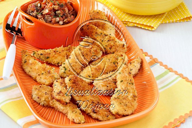 Panko Chicken with Fresh Marinara