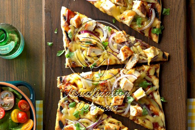 Barbecued Chicken Pizzas