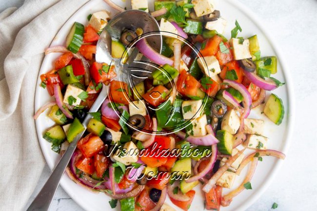 Tomato-Cucumber Mozzarella Salad