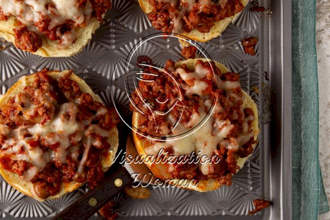 Open-Faced Pizza Burgers