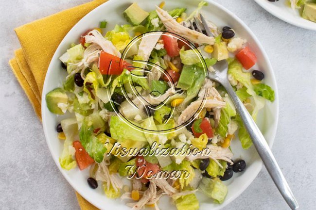 South-of-the-Border Chicken Salad with Tequila Lime Dressing