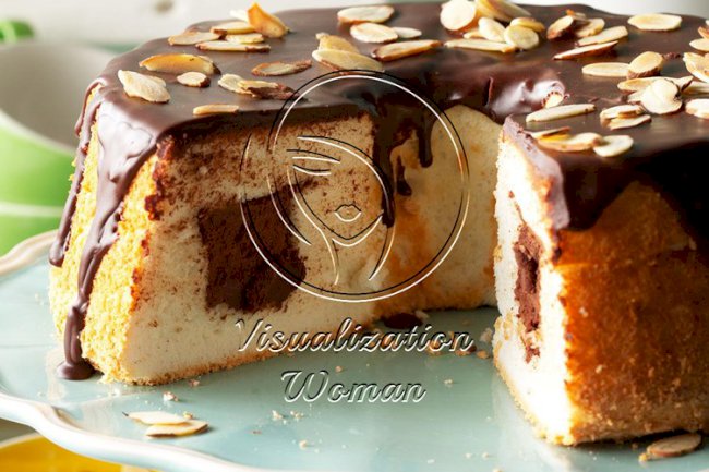 Chocolate-Filled Angel Food Cake