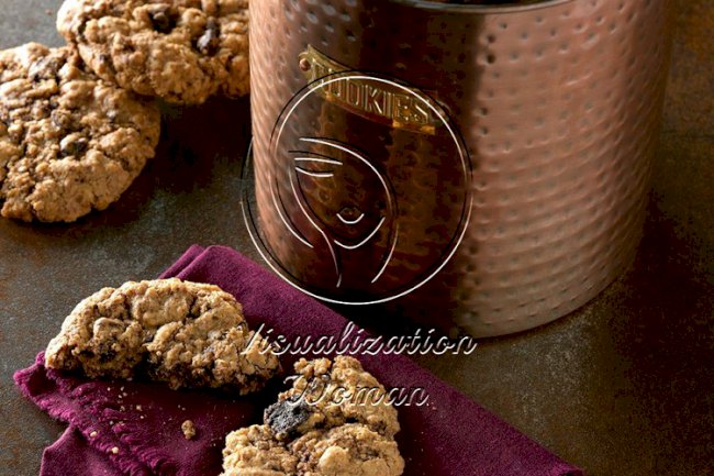 Mexican Chocolate Oatmeal Cookies
