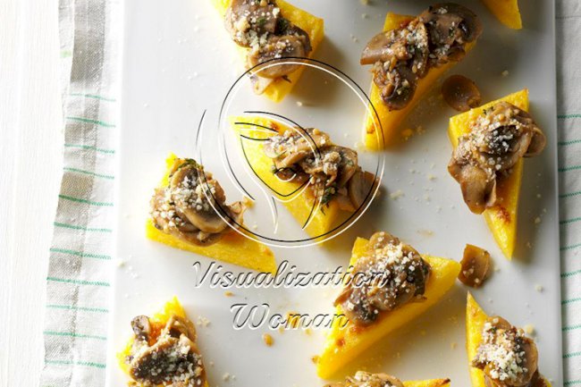 Polenta Mushroom Appetizers