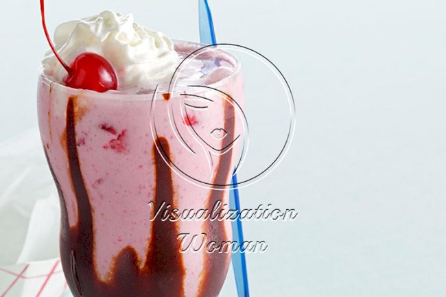 Makeover Chocolate-Covered Strawberry Milk Shake