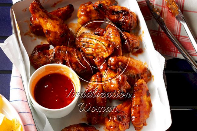 Grilled Cherry-Glazed Chicken Wings