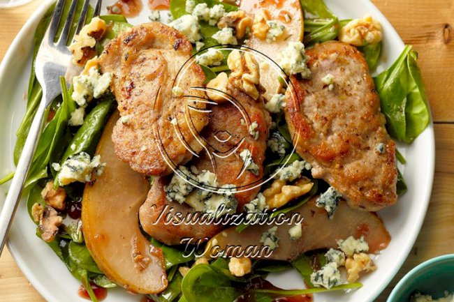 Raspberry-Walnut Pork Salad