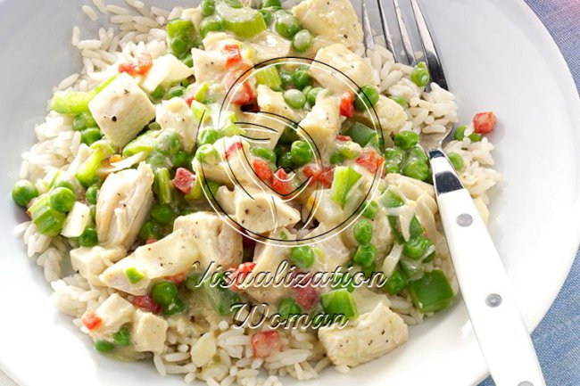 Slow-Cooked Chicken a la King