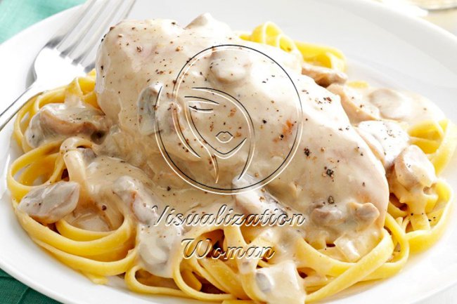 Chicken & Mushroom Alfredo
