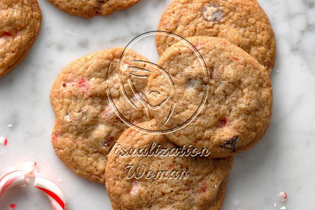 Chocolate Toffee Peppermint Cookies