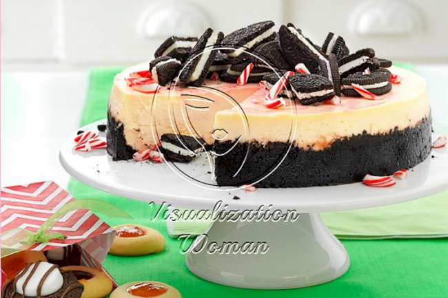 Crushed Peppermint Cheesecake