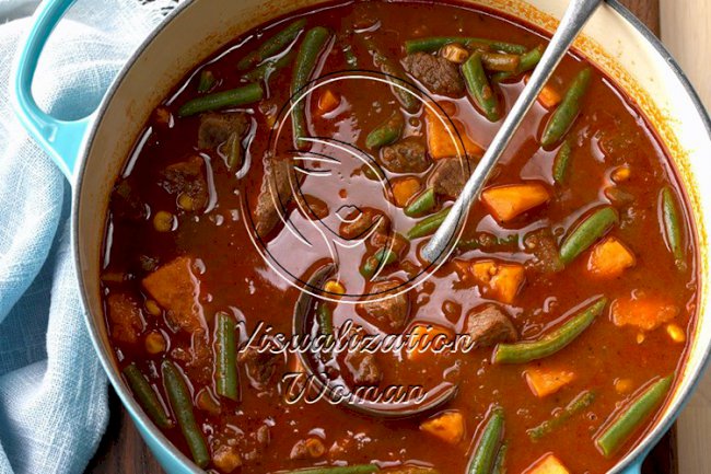 Beefy Sweet Potato Soup