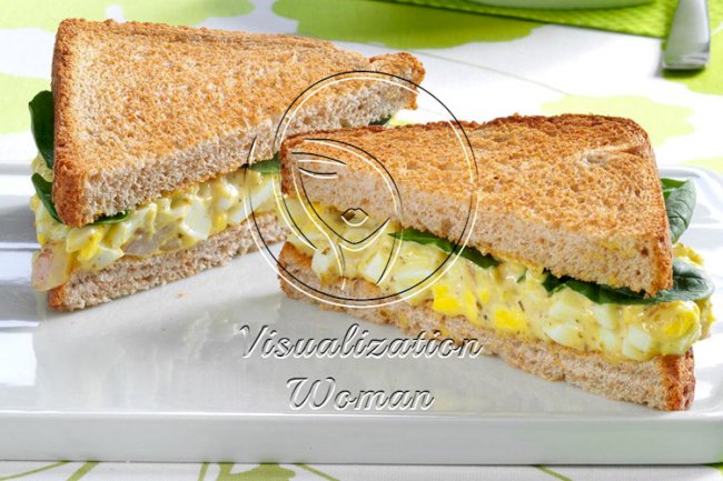 Pesto Egg Salad Sandwiches