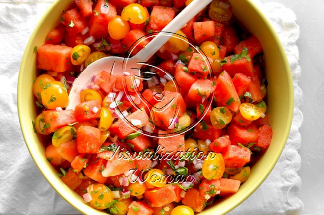 Watermelon Tomato Salad