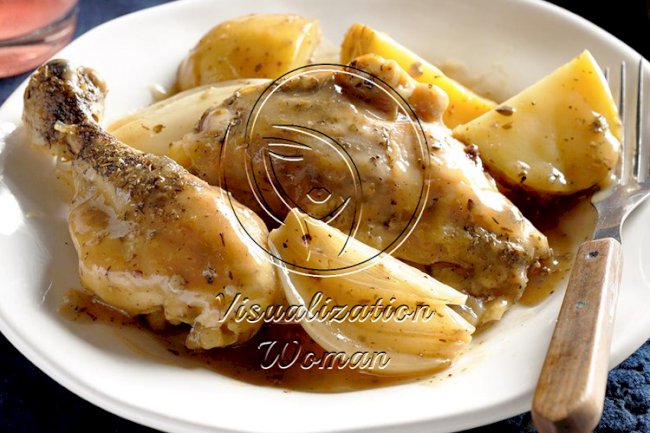 Slow-Cooked Greek Chicken Dinner