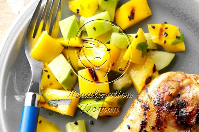 Grilled Mango & Avocado Salad