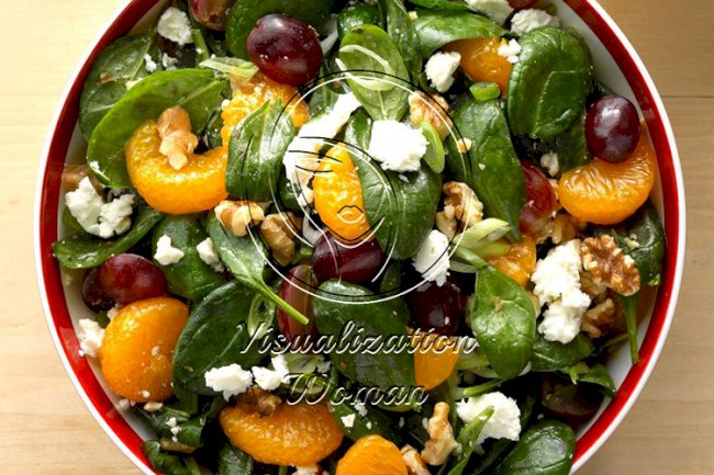 Fruit & Spinach Salad