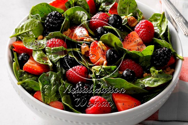 Four-Berry Spinach Salad