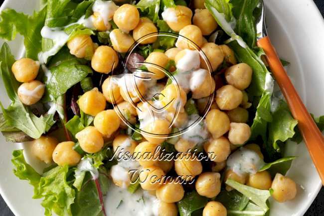 Lemony Garbanzo Salad