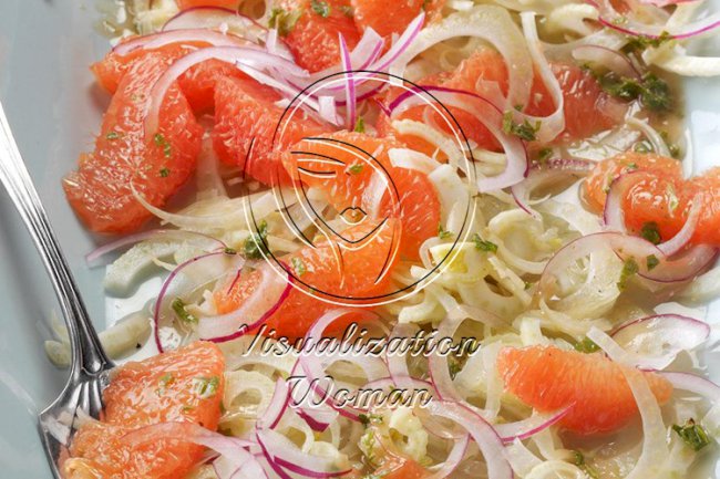 Grapefruit & Fennel Salad with Mint Vinaigrette