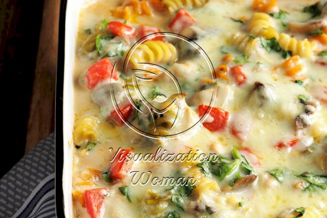 Fontina Chicken & Pasta Bake