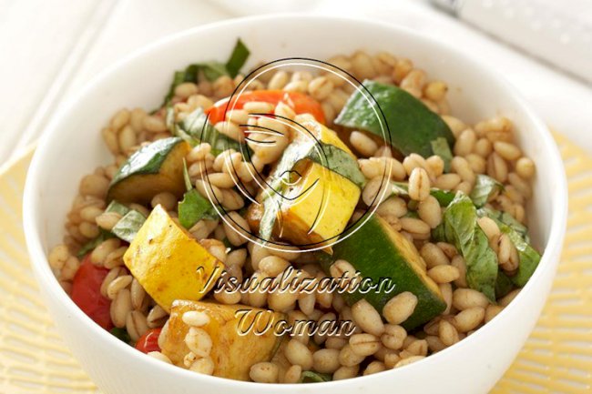 Balsamic Grilled Vegetable and Barley Salad