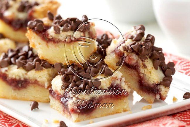 Chocolate Chip Raspberry Bars