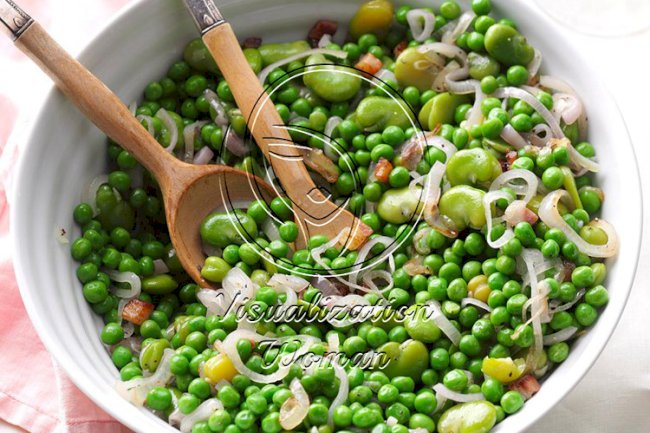 Warm Fava Bean & Pea Salad