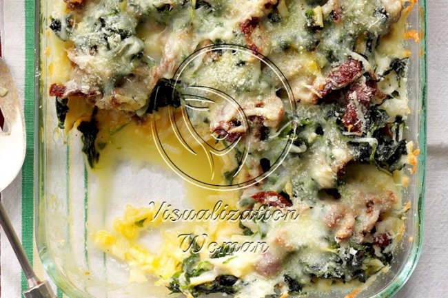 Mozzarella & Spinach Breakfast Casserole