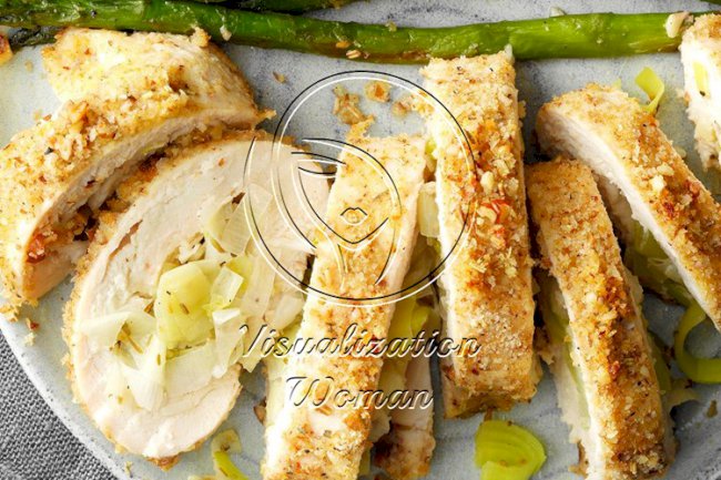 Leek and Herb Stuffed Chicken