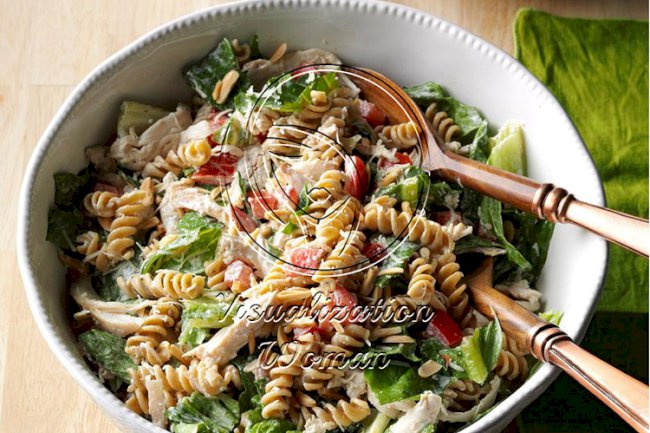 Chicken Pasta Caesar Salad