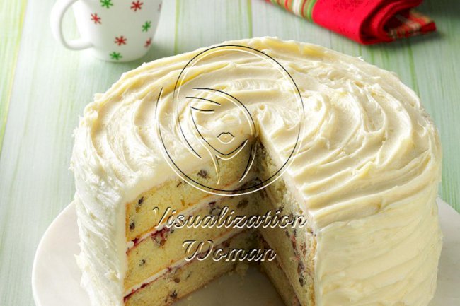 White Chocolate Christmas Torte
