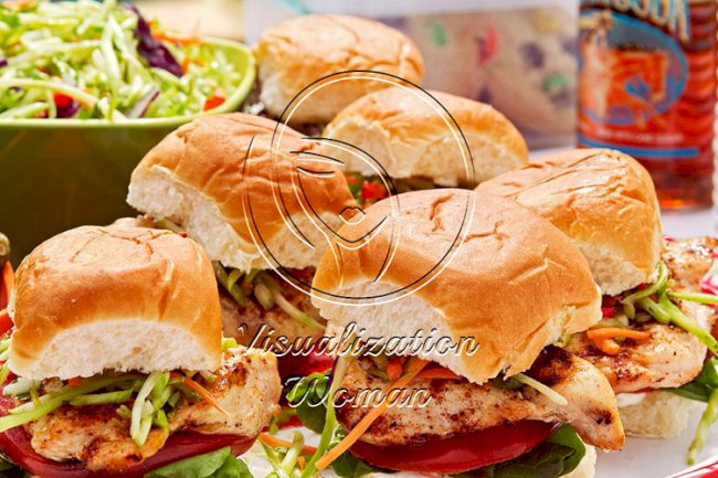 Baja Chicken & Slaw Sliders